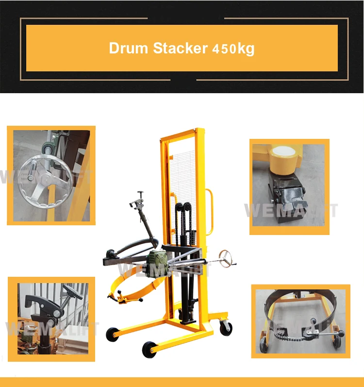 DA450 drum rotation forklift truck material handling equipment