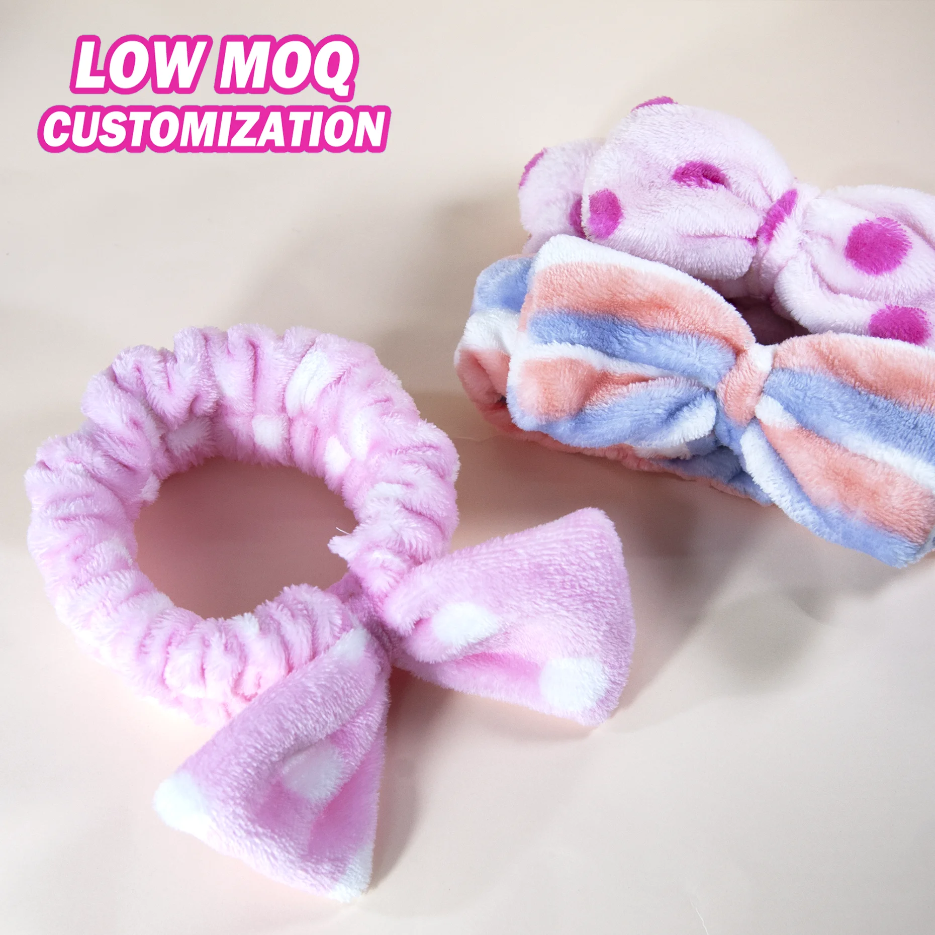 Милые бантом косметический повязка на голову, повязка на голову, по макияжу макияж, лента для волос резинки для волос для макияжа