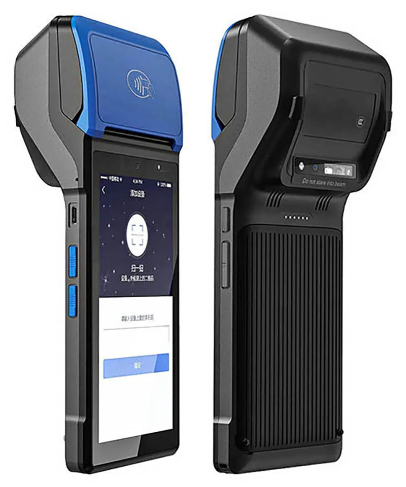 HIDON 5 45 дюймов android 12 супер-большой аккумулятор 2500 мАч прочный PDA и ручной POS термопринтер с NFC опциональным 2D штрих-кодом