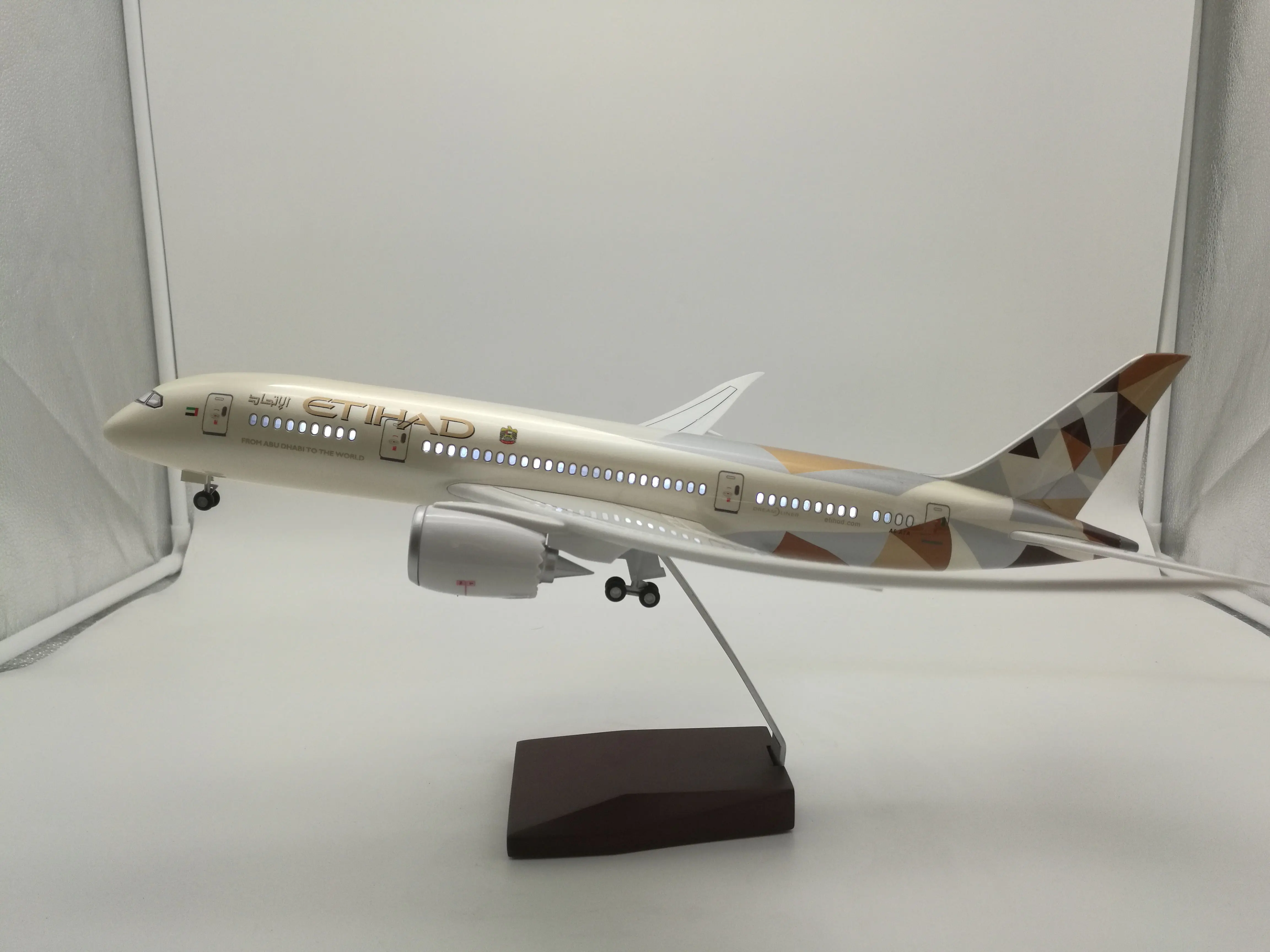 Большой самолет модель самолета в масштабе 787 авиакомпании Atehard Airlines