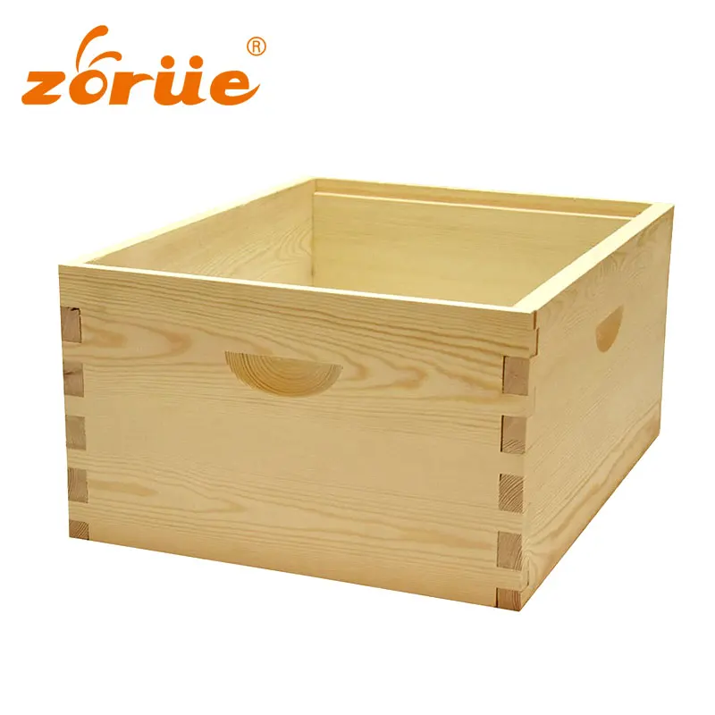 10 Frame Deep Anassembled Pine Deep Hive Box Langstroth Shallow Bee Box Brood Box from Fir/New Zealand Pine Wood