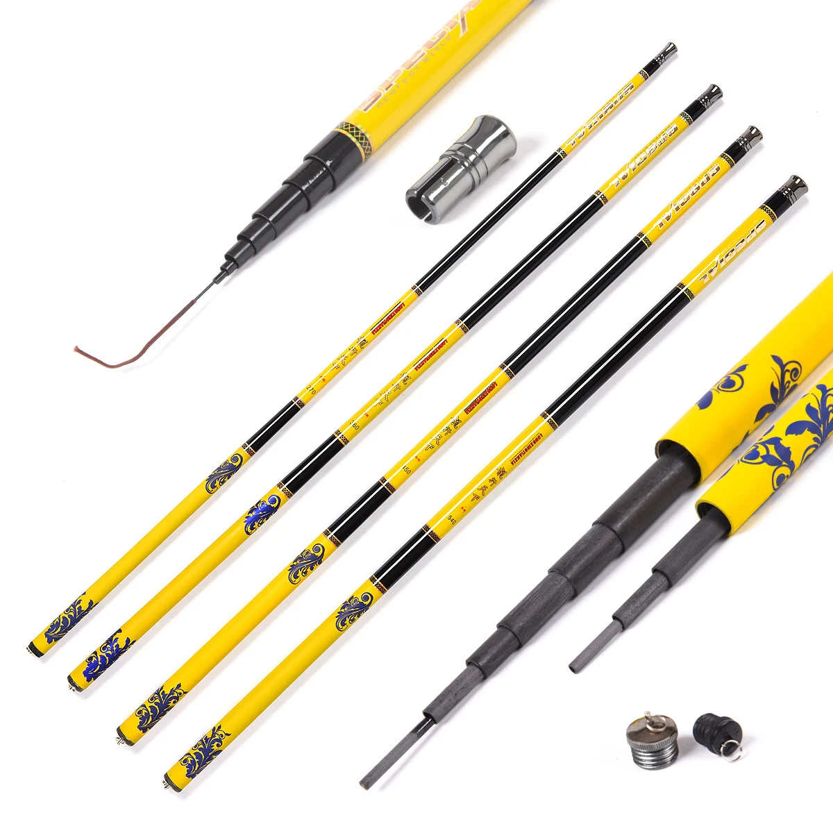
2021 Wholesale Pole Fishing Hand Stream Telescopic Carp Carbon Fishing Rod 