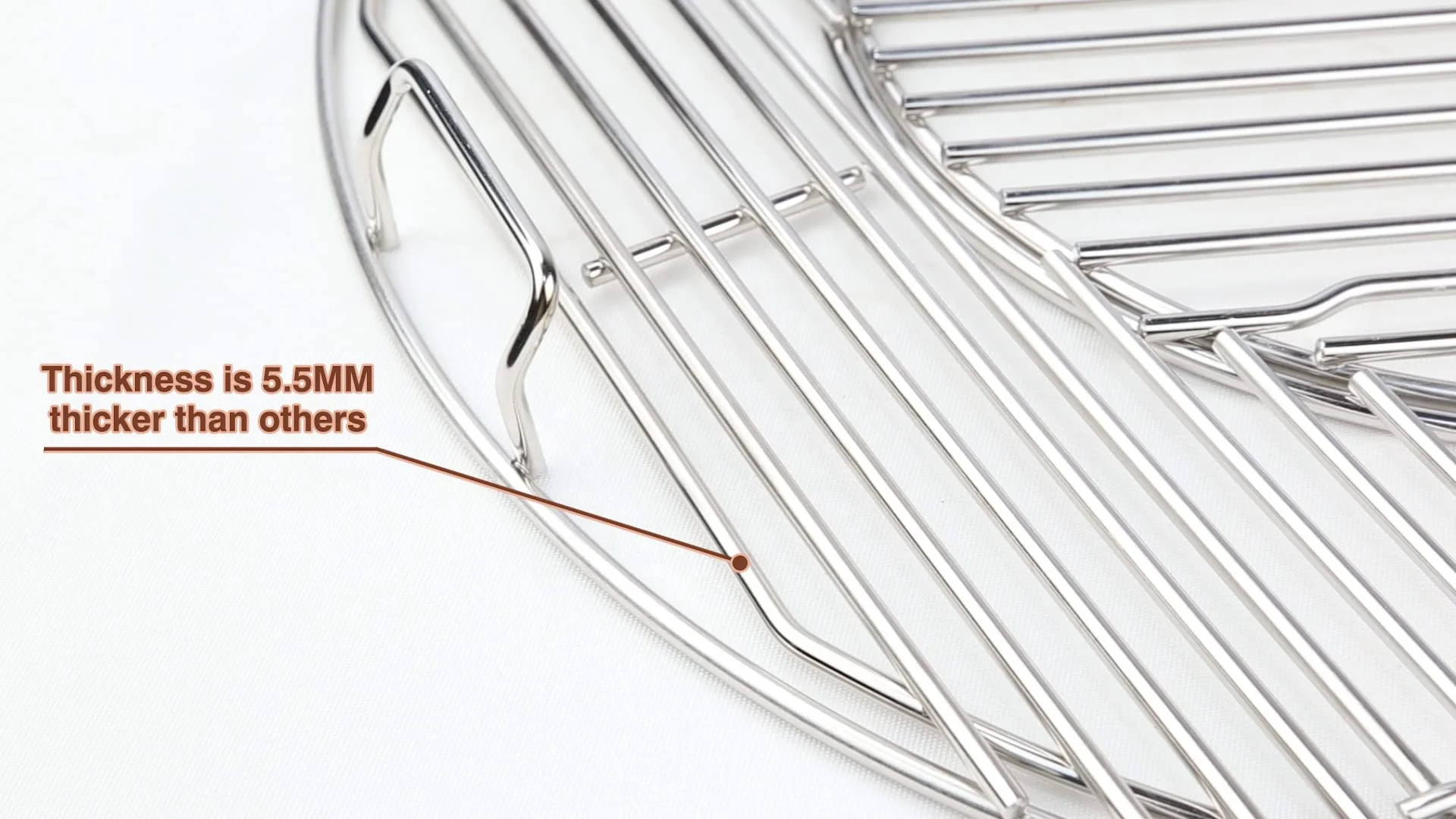 22.5 Inch Waterproof Stainless Steel 304 Barbecue Grill Mesh for Weber Charcoal Kettle Kitchen Accessory with Grid & Basket
