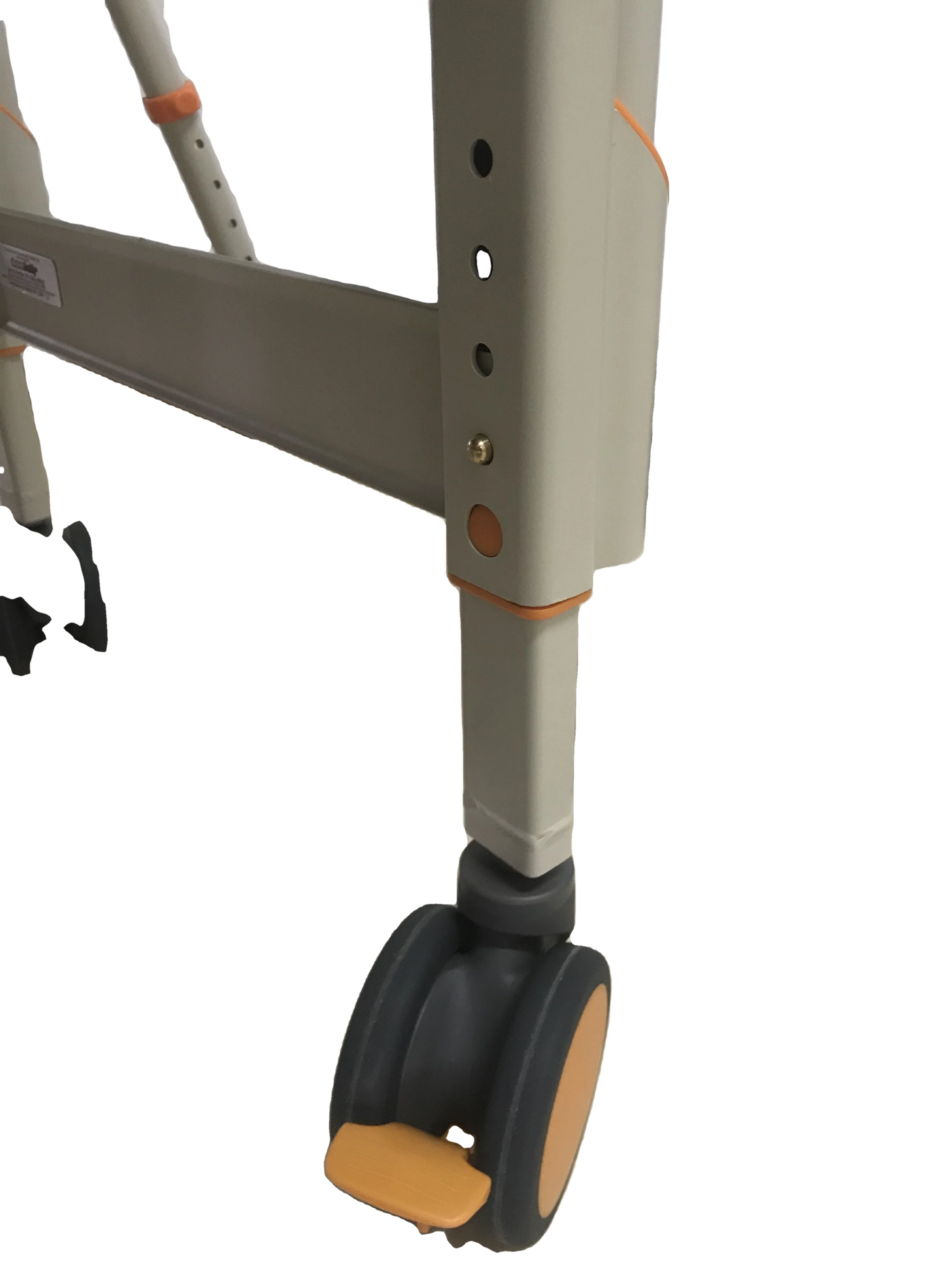 bath portable old people wide seat back folding sliding shower toilet commode chair with armrest footrest