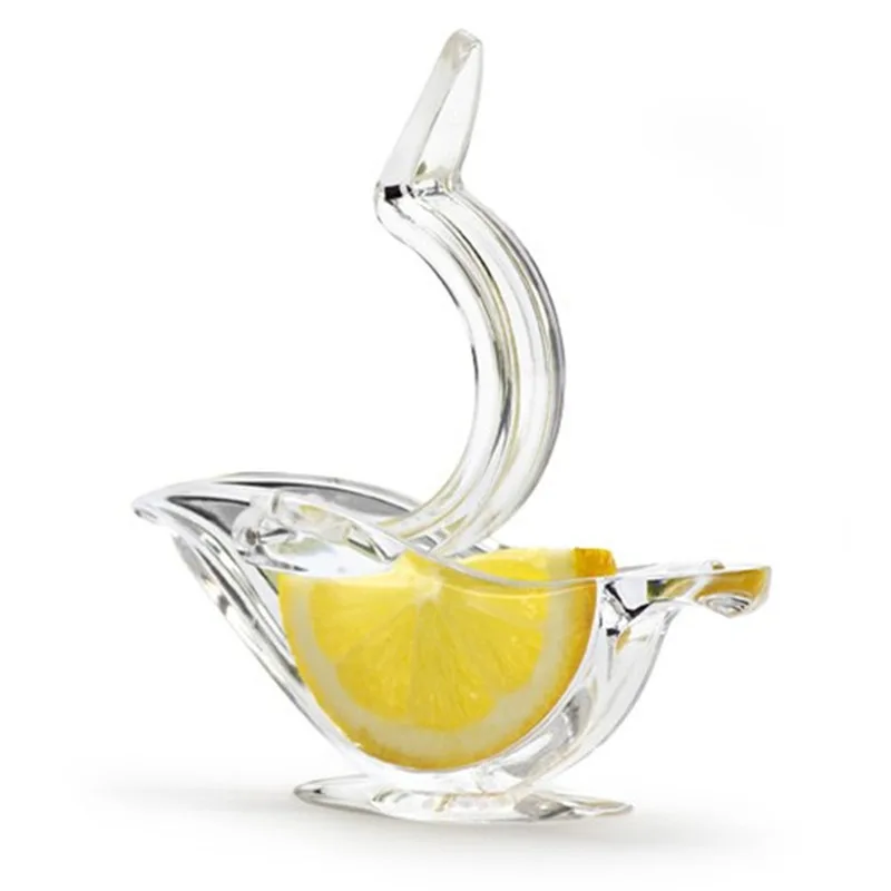 Hot Sale acrylic Lemon juicer slice squeezer portable hand press fruit juicer extractor machine for lemon lime orange pomegranat