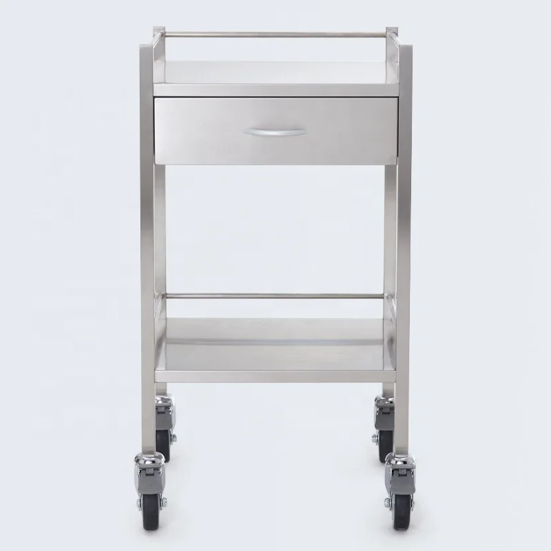Meditroll MT01 Promote Sales Durable Stainless Steel Trolley On Wheels for Clinic