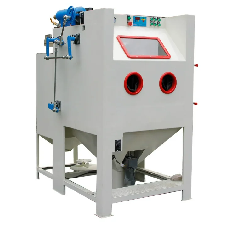 Factory Price KAFAN Automatic Turntable Sandblasting Cabinet For  Alloy Wheel
