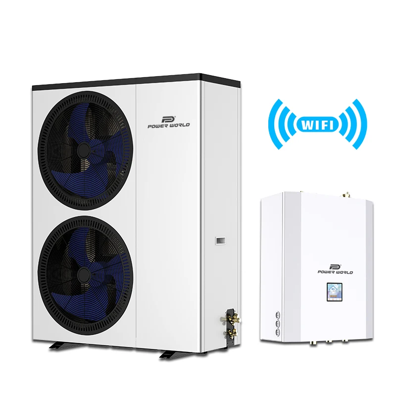 Erp A+++ Low temperature  r32 new heat pump control board full color cop 5 air to water heat pump 5kw 30 kw