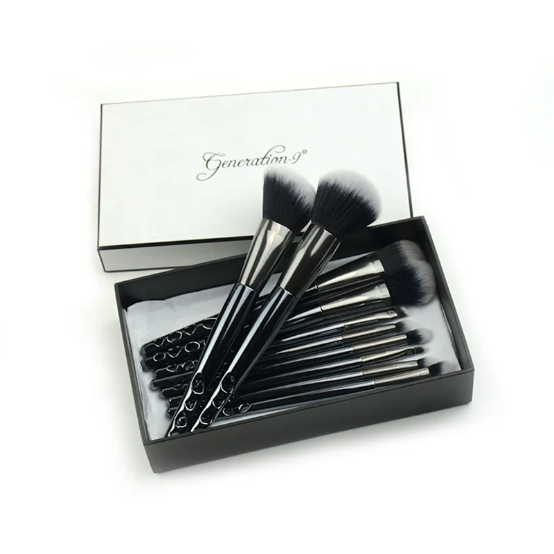 High quality JLY  professional cosmetic makeup brush 10pcs make up brushes set /makeup brushes custom logo