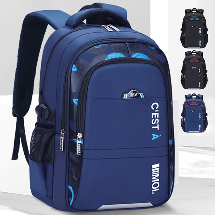 2024 new design fashion style backpack for primary school bag for boys wholesale book bags school bag Backpacks