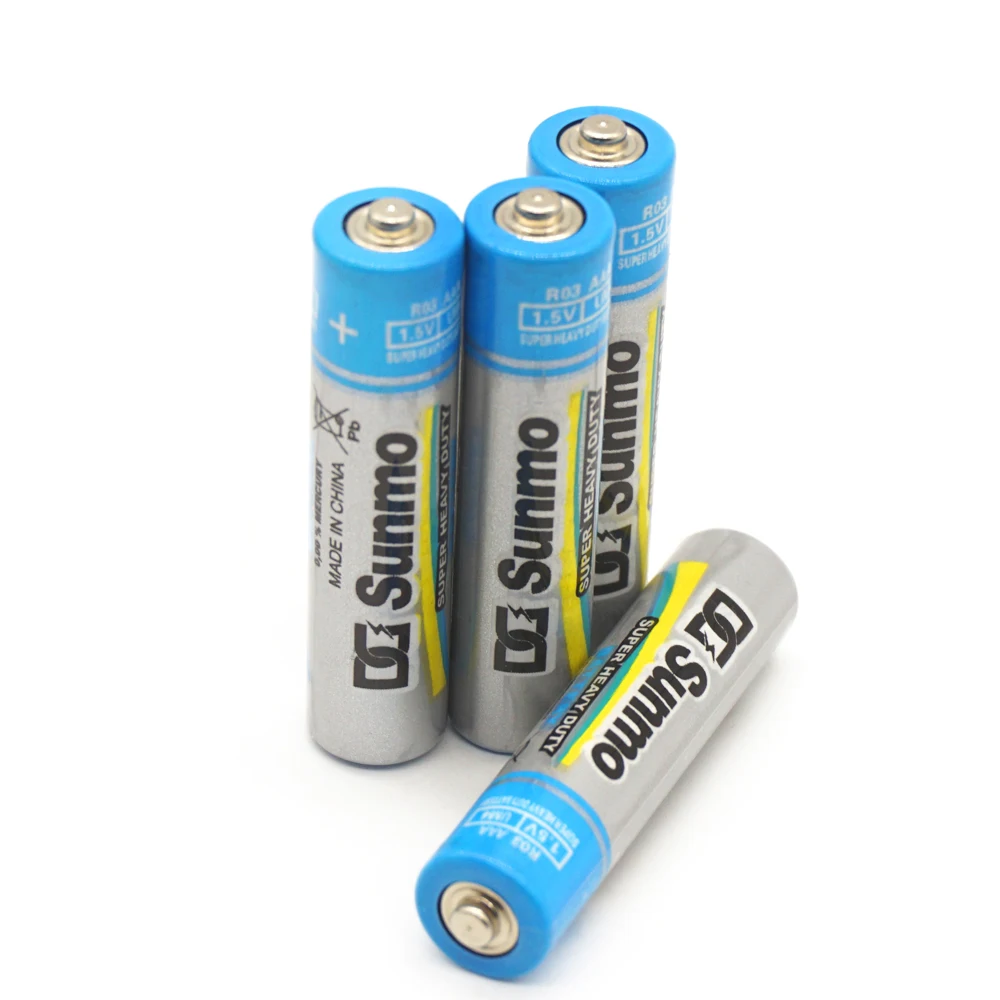 Custom High Performance Super Heavy Duty R6 AA NO.5 Carbon Zinc Battery For Toys Mouse Wireless Time Flashlight