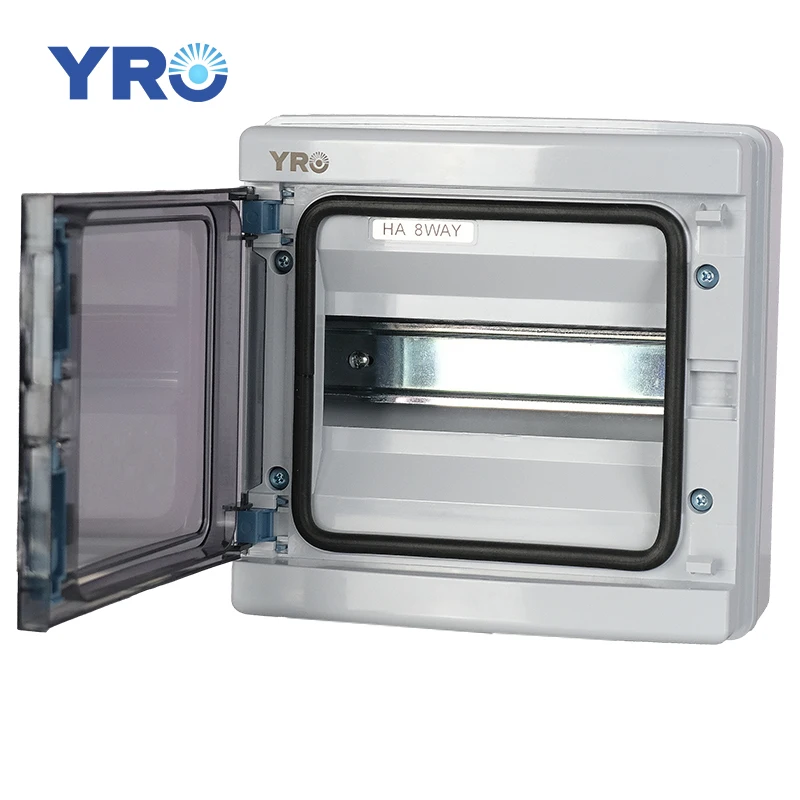 HA type 8-bit Plastic Junction Box IP65 waterproof outdoor Plastic Combiner Box distribution box