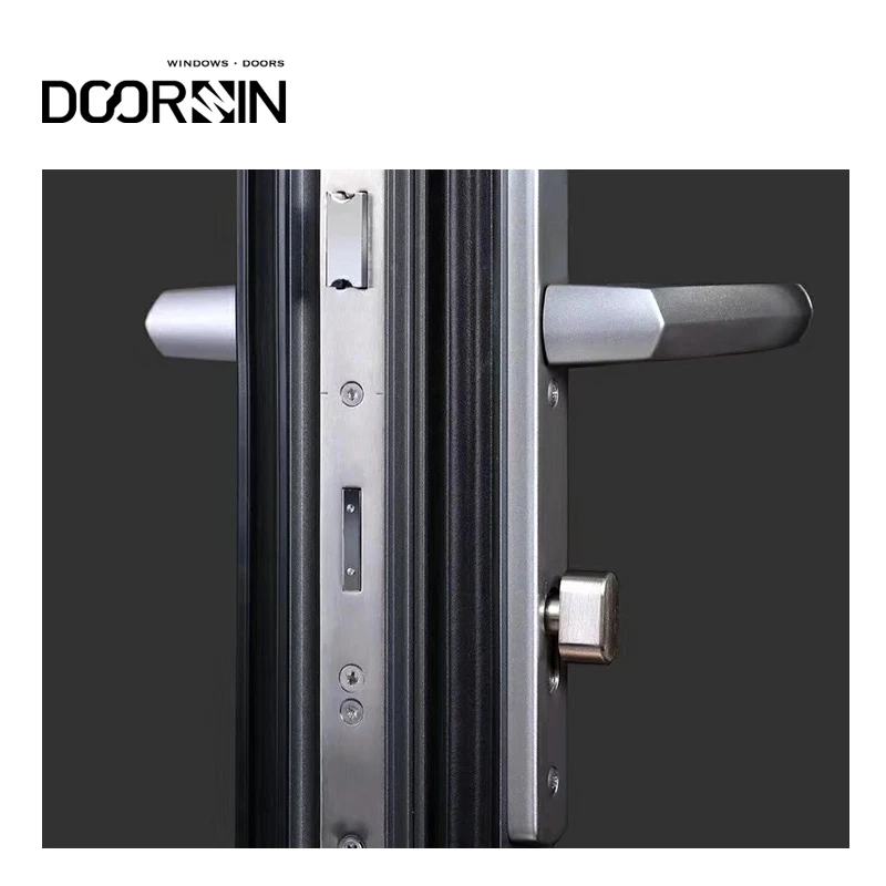 Top Quality Security Aluminum Doors For Houses Hurricane Impact Large Size Multi Panel Folding Exterior Doors