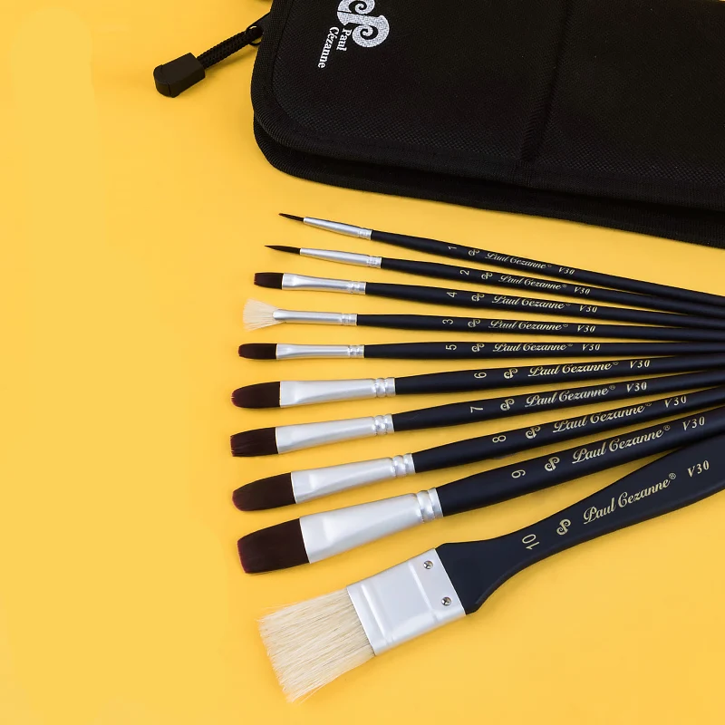 Пейпал 10 шт. гуашь кисть дети студент акварель профессиональные кисти акриловые краски кисти для рисования