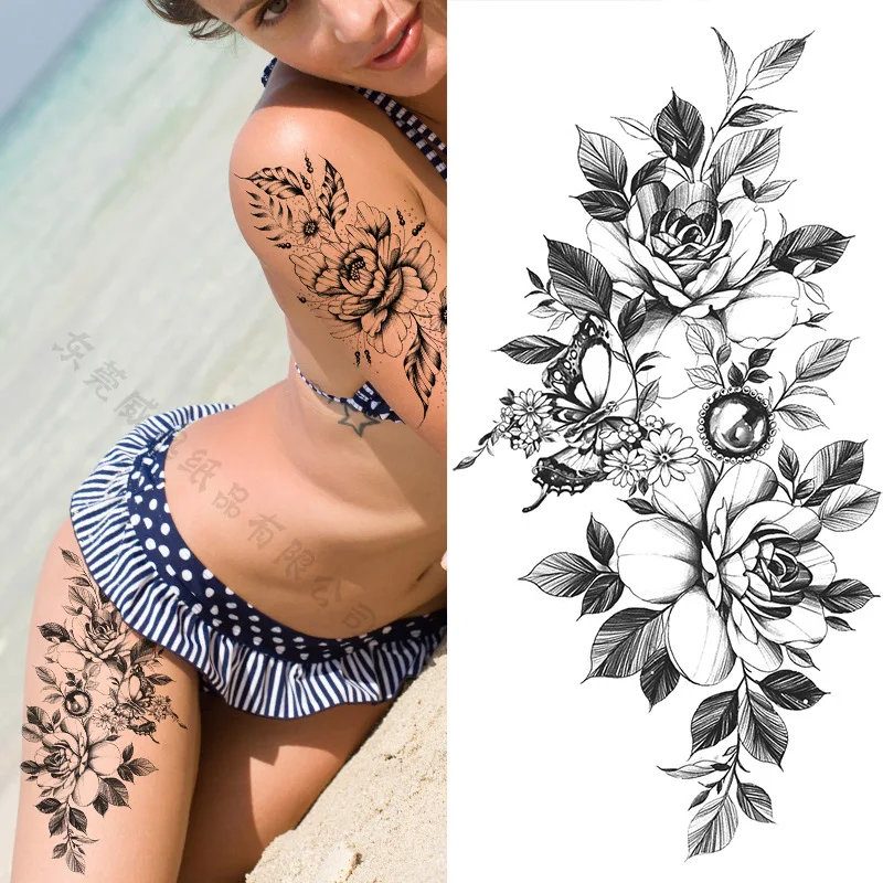 Sexy Body Tattoo Sticker Production Custom Tatsoul Tato Arm Large Water Transfer Temporary Tatoo Sticker Tattoos Sticker