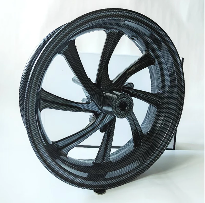 New Style  Tank 200 Cc  150 CC  Motorcycle Scooter   Wheel  Front  Aluminum Wheel 13 Inches Carbon Fiber Color Motorcycle Wheel
