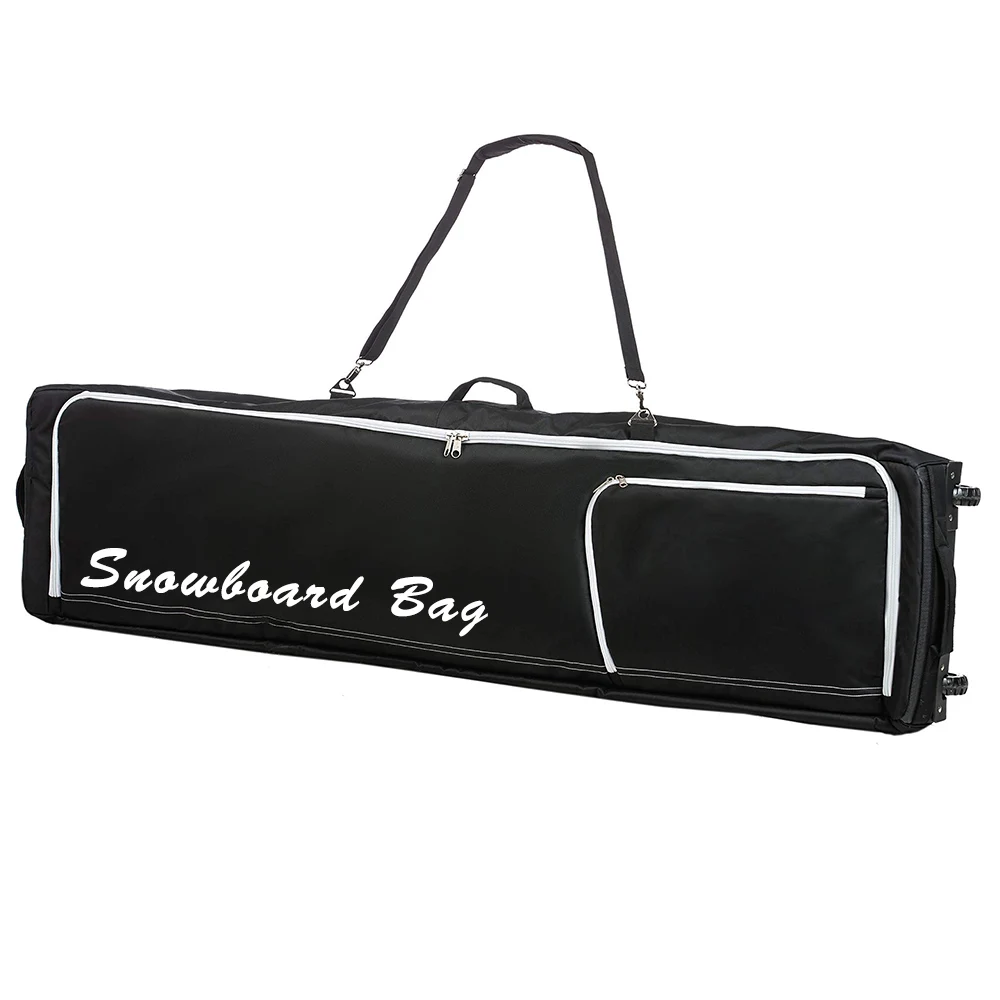 Custom Padded Snowboard Bag with Wheels - Travel Bag for Single Snowboard and Snowboard Boots