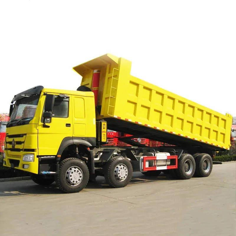 Automatic Hydraulic Right Steer Tipper Construction 50t dump trucks used