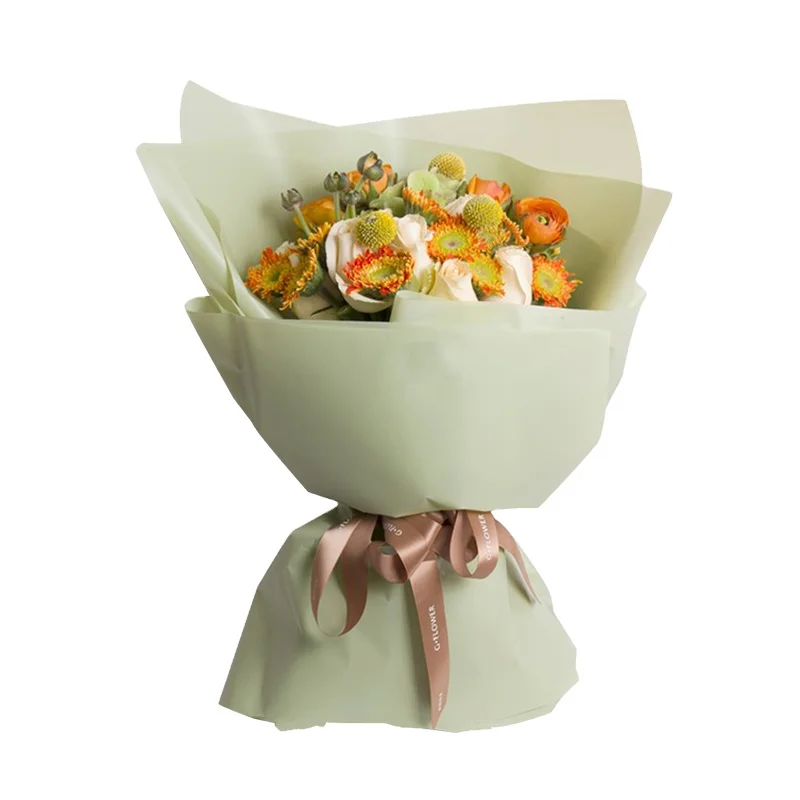 Упаковочная Подарочная Рождественская бумага для упаковки корейского цветочного логотипа