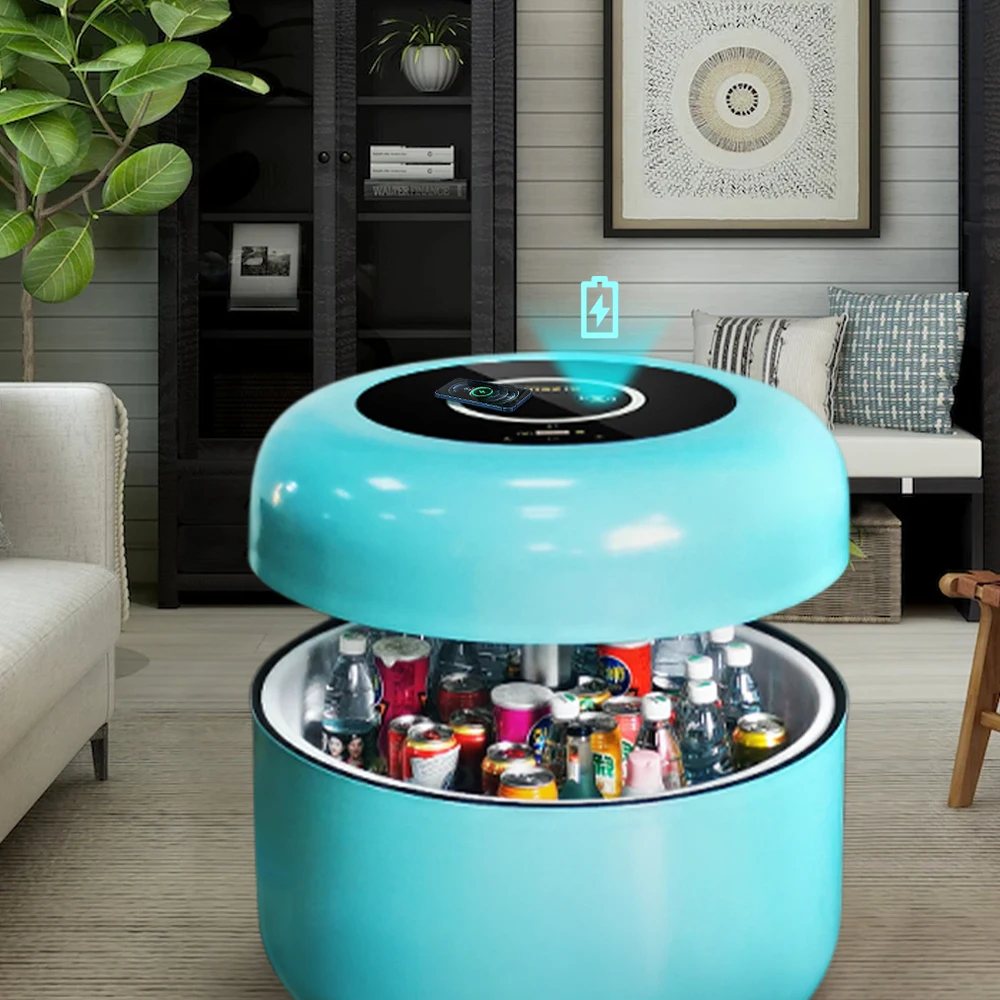 Новейший современный Многофункциональный журнальный столик Smart Up lift Styling BT динамик обеденный стол умный круглый