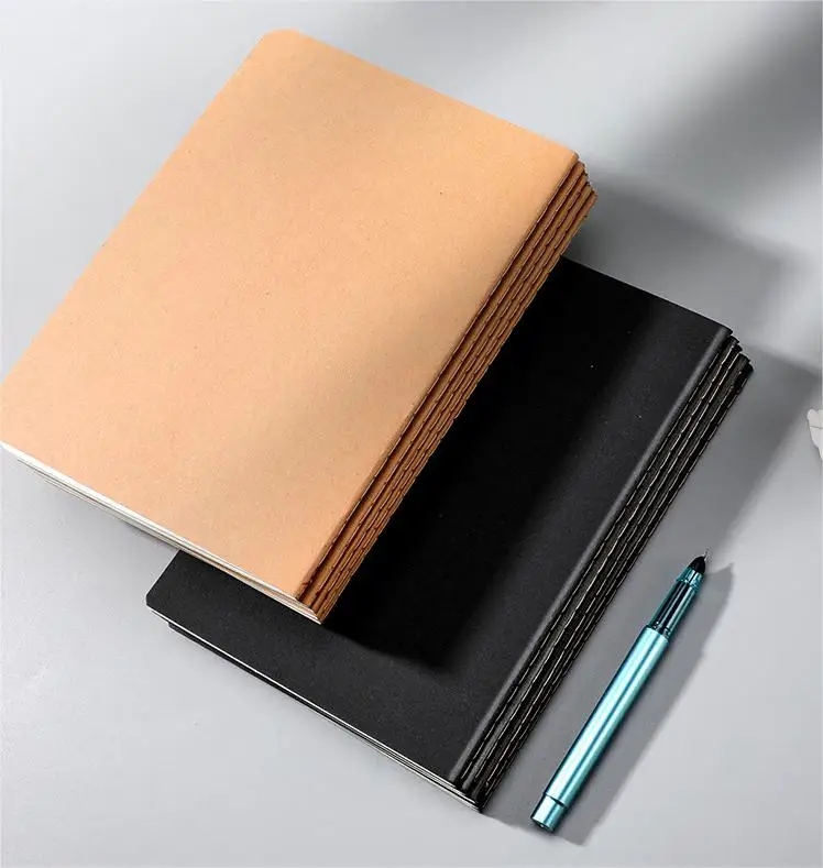 Wholesale Bulk Kraft Paper Notebook High Quality Custom Student Stationery Kraft Notebooks For Kids