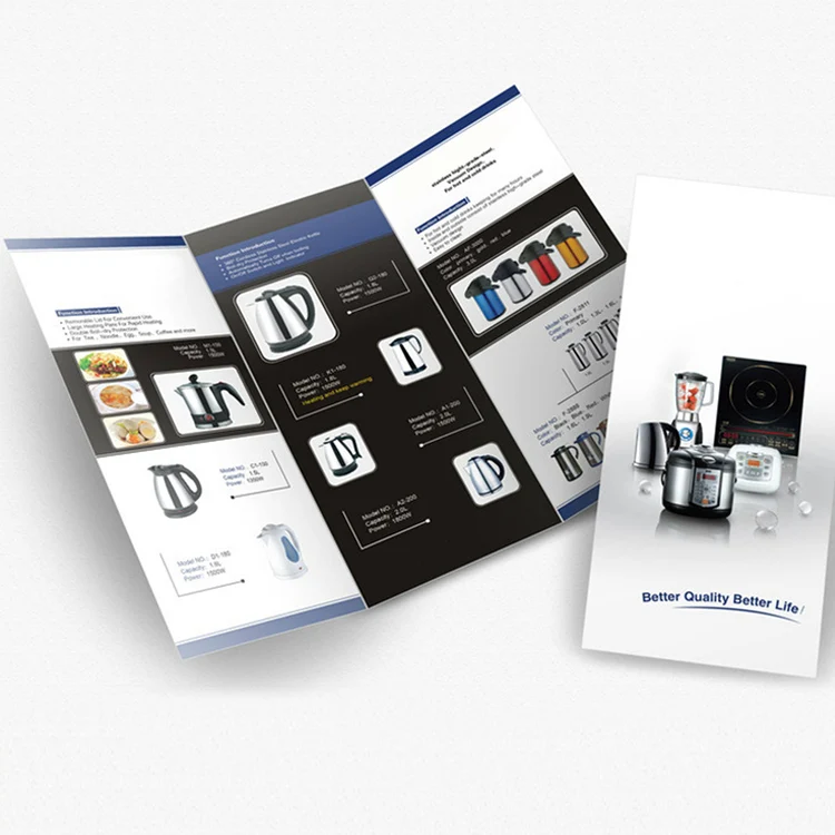 Wholesale High Quality Custom A4 Printing Catalog Flyers Leaflet