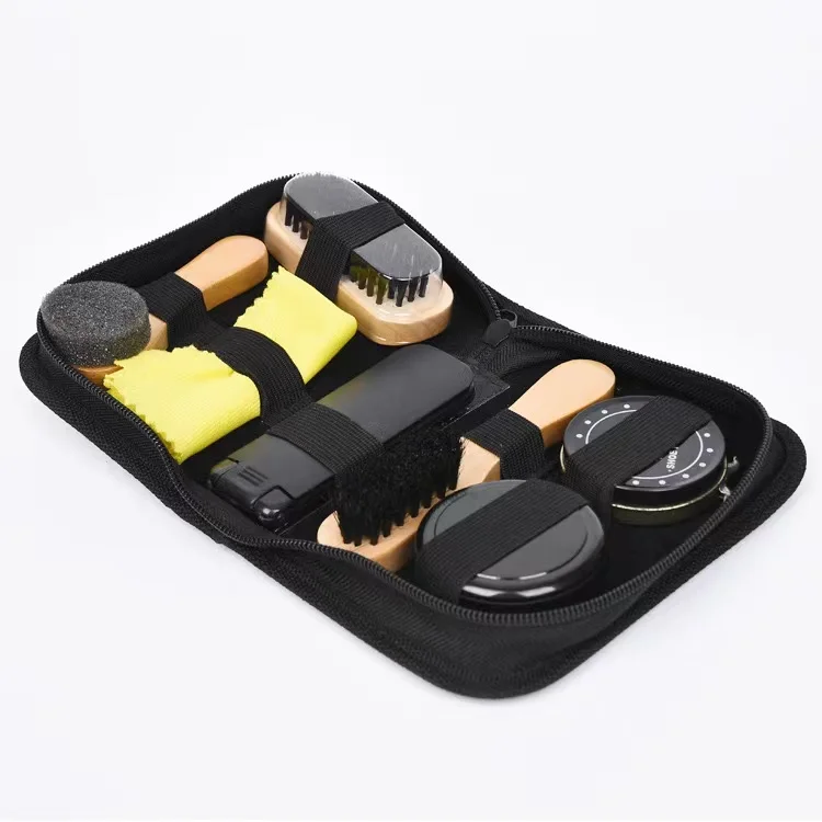 Wholesale Travel Accessory Set Instant Shine Shoe Cleaning Kit with Shoe Brush