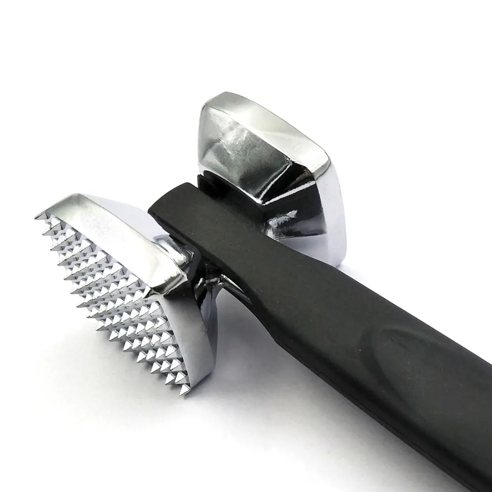 Latest tenderizer meat tender stainless steel meat hammer with plastic handle for kitchen