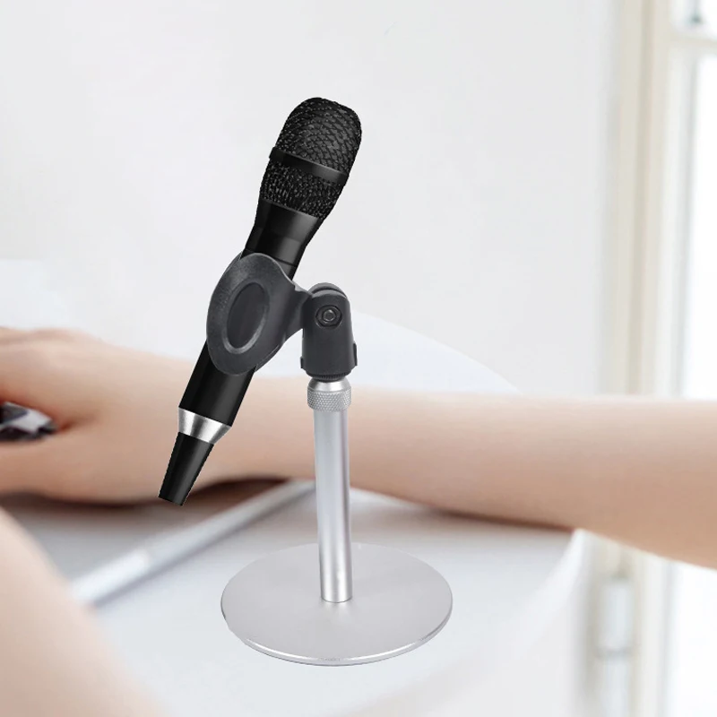 2021 New Arrival Simple Design Flexible 180 Rotatable Microphone Stand For Living Broadcast