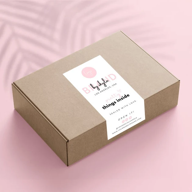 Custom logo Kraft Paper Package Box Beauty Make up Carton Recyclable SKIN CARE Packaging Boxes