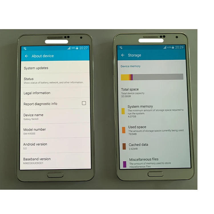 China Used Cellphone Second Hand Celular Original Unlocked Mobile Phone Note 3 G9006 For Samsung