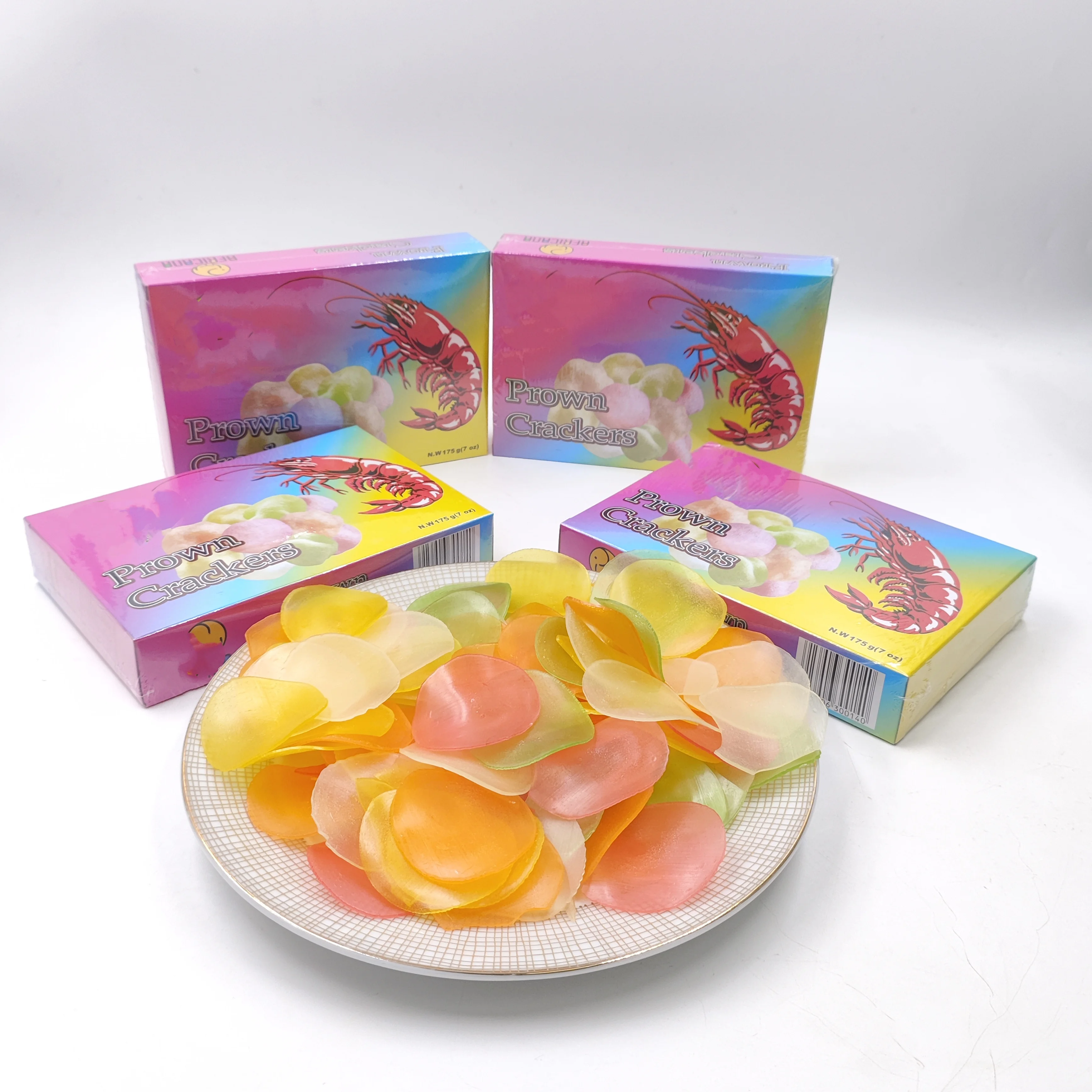 Wholesale Hot Selling Snacks Prawn Crackers OEM Shrimp Cracker Seafood Snacks Private Brand