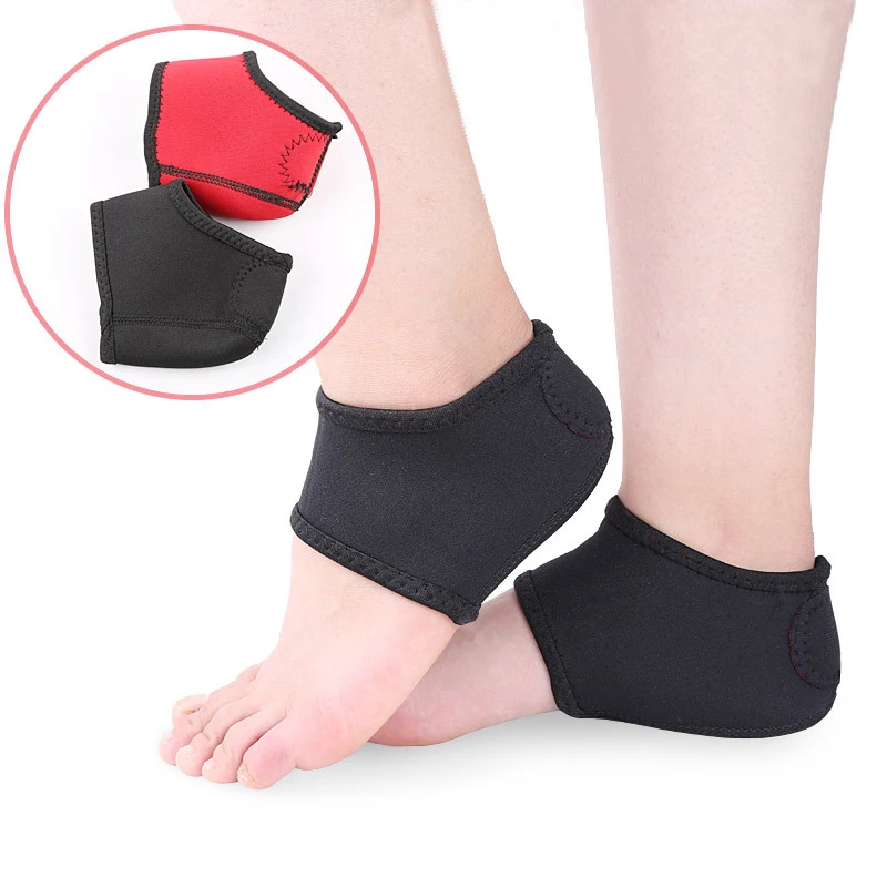 Vented Heel Support Protection Socks Sleeves for Relieving Heel Pain from Plantar Fasciitis Spur Tendinitis Cracked Heels