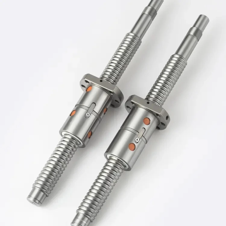Dfu Series Ball Head Screw + Ballscrew+ Nut Kugelumlaufspindel Factory supply double nuts ball screw DFU 1604  DFU2005