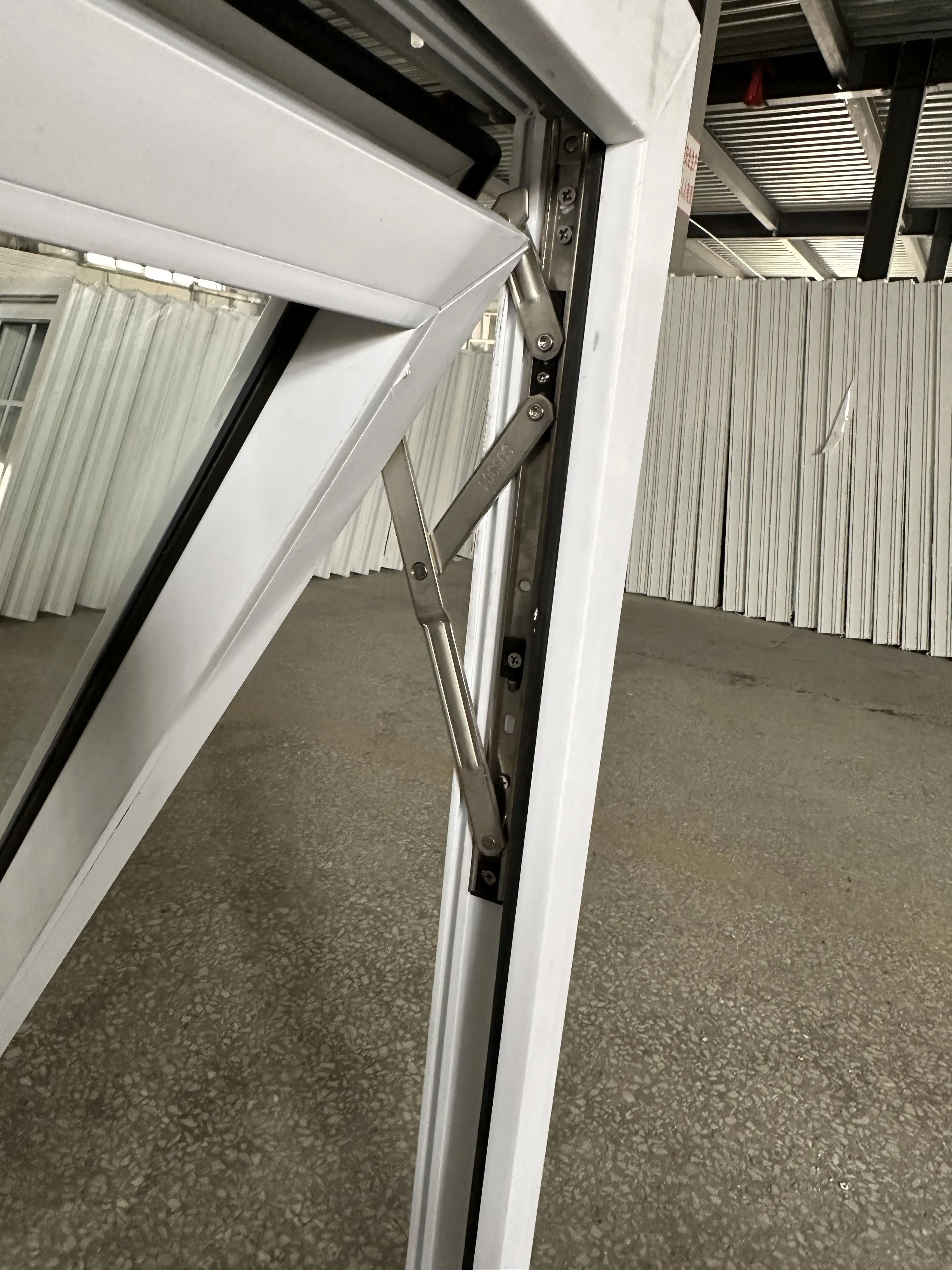 Luxury Glazed Commercial Frosted Pvc Electric Power Upvc Awning  Glass Slider Windows  For Garden