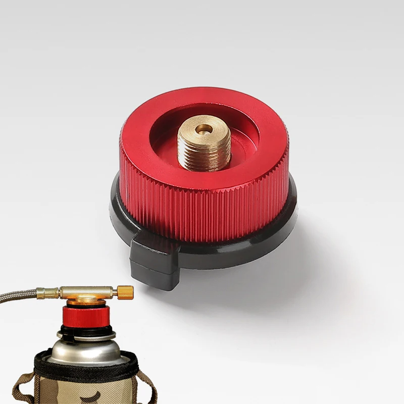 Outdoor Camping Stove Gas Tank Adapter Gas Burner Conversion Head Picnic Stove Propane Refill Adapter Converter Camp Supplies
