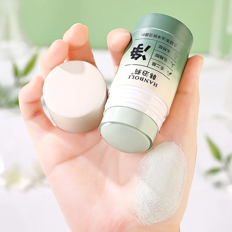 HANBOLI Salicylic Acid Mud Film Refreshing Gentle Pore Cleansing Facial Treatment Green Tea Mask Stick