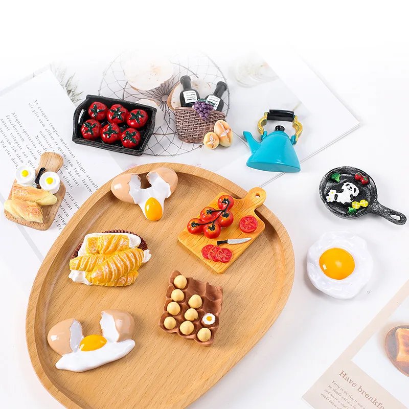 wenqi simulation large food play baguette tomato resin DIY accessories