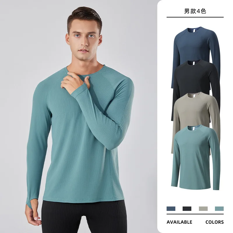 Spring New Arrival Running Quick Dry Base Layer Gym Wear Long Sleeve Crew Neck Yoga Tshirts for Women Men