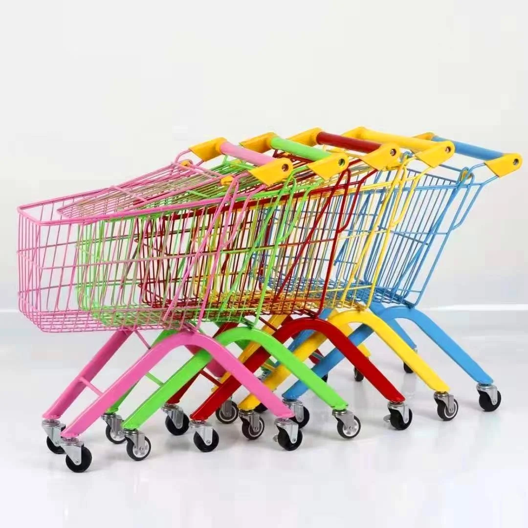 China Factory Supermarket Shopping Trolley Mini Shopping Cart for Kids Children Boys Girls