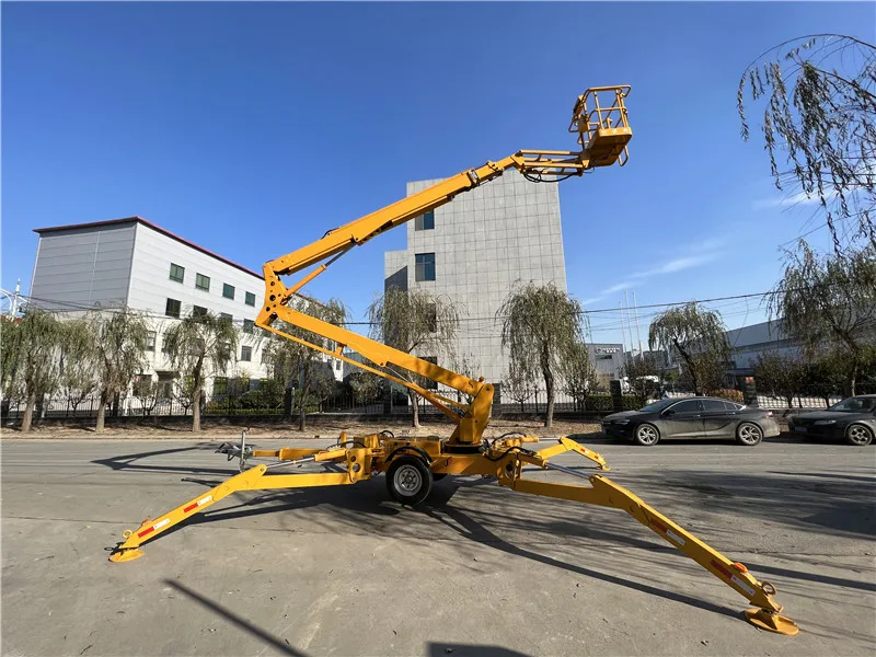 Towable hydraulic telescopic boom lift China articulated boom lift