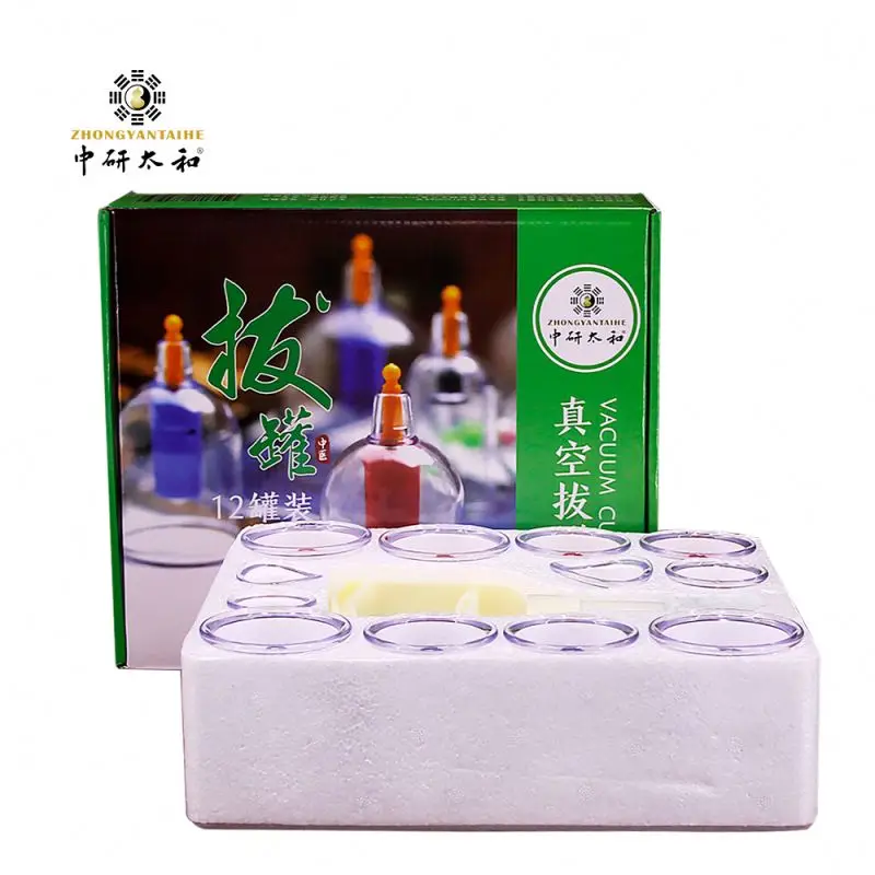 Hijama Cupping Vacuum Suction 12 Cups Sets For Cellulite Cupping Massage Back Pain Relief Chinese Cupping Therapy Pump Hijama