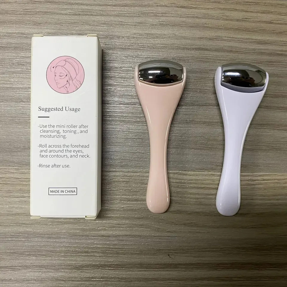 beauty skin care portable freeze cold mini neck lift anti-wrinkle stainless steel ice roller cold therapy for eye puffiness