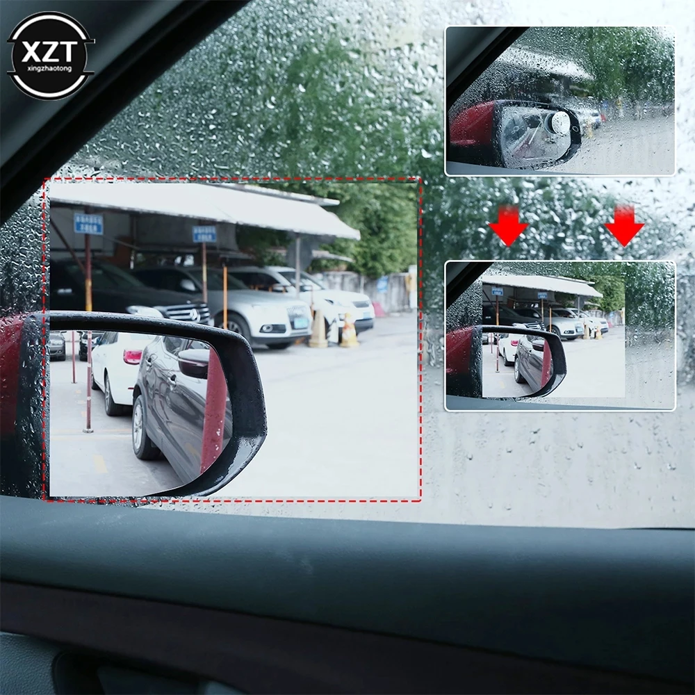 Full Screen Glass Anti Fog Side Window Reflective Waterproof Auto Car Rearview Mirror Rain proof Film