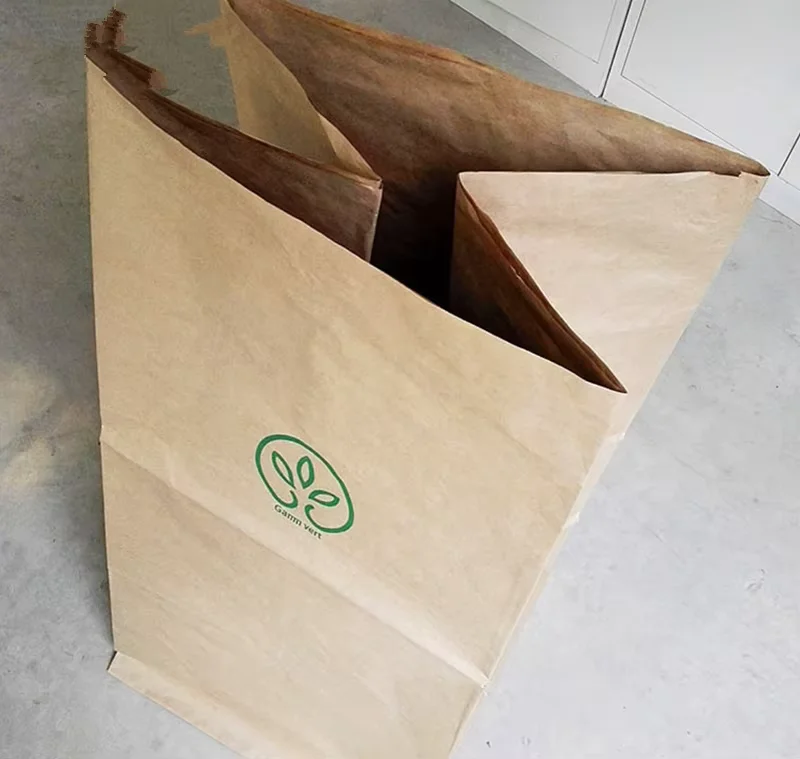 High quality Biodegradable compost leaf bags paper packaging bags