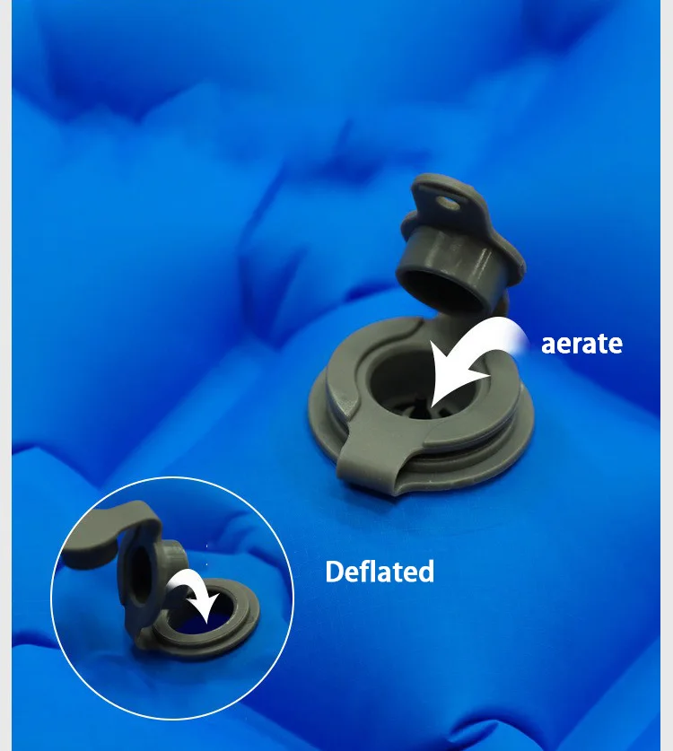 Oem Outdoor Ultralight Foldable Waterproof Air Beach Portable Inflatable Camping Sleeping Mat Pad Camping Gear