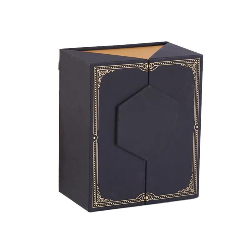 Unique Luxury Exclusive Cardboard Two Double Door Open Magnetic Gift Packaging Box Luxury Shipping Box box gift packaging