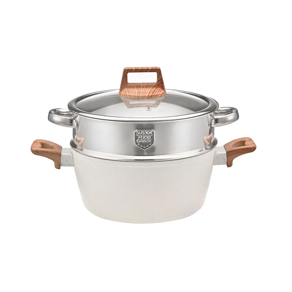 Hot Selling Aluminum Alloy Cooking Pot Set Pot Good Price Non Stick Cookware With Glass Lid For Cooking