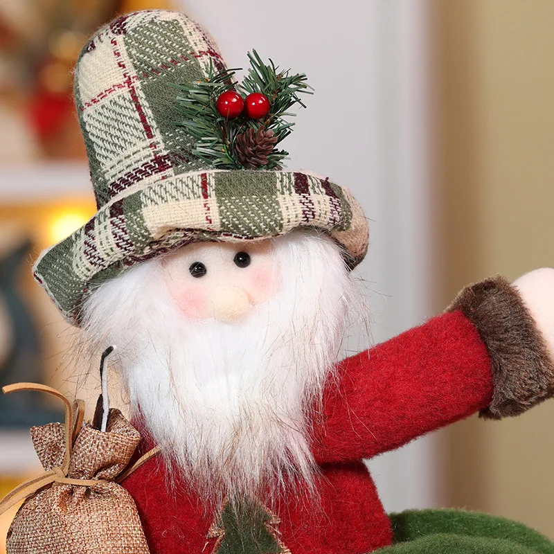 Snow man doll Christmas early educational toys for kids special needs for kids learning baby age Christmas gift Santa Claus Doll
