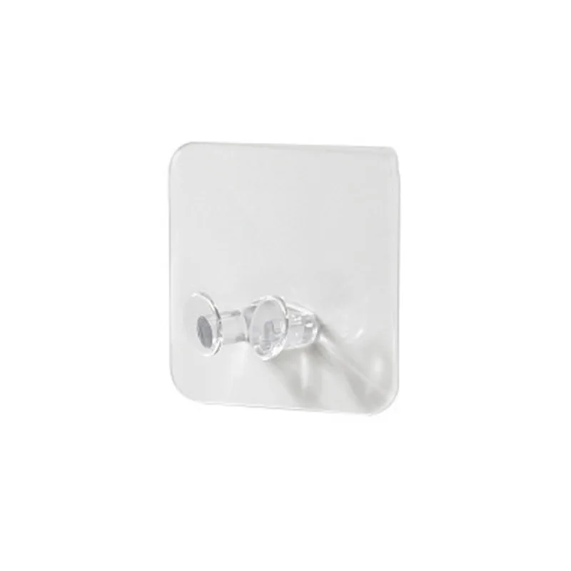 Strong Adhesive Plug Hooks Without Nails Multi Purpose Transparent Plastic Hooks Waterproof Oilproof for Best for Smooth Surface